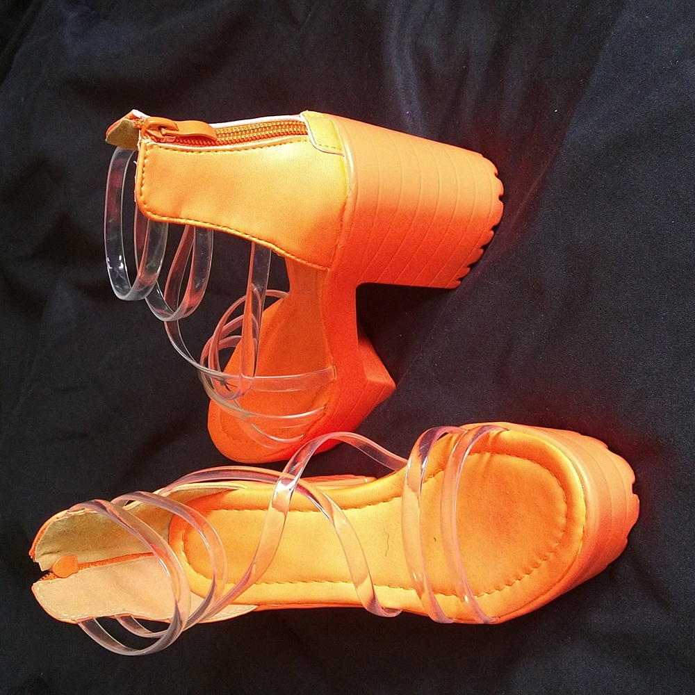 Chunky Heel Open Toe